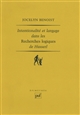Intentionalité et langage dans les Recherches logiques de Husserl