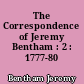 The Correspondence of Jeremy Bentham : 2 : 1777-80