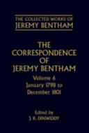 The correspondence of Jeremy Bentham : Volume 6 : January 1798 to December 1801