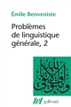 Problèmes de linguistique générale : 2