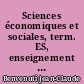 Sciences économiques et sociales, term. ES, enseignement de spécialité, programme 1995