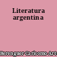 Literatura argentina