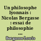 Un philosophe lyonnais : Nicolas Bergasse : essai de philosophie chrétienne sous le premier Empire