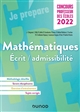 Mathématiques : écrit / admissibilité : concours professeur des écoles 2022