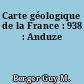 Carte géologique de la France : 938 : Anduze