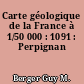 Carte géologique de la France à 1/50 000 : 1091 : Perpignan