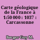 Carte géologique de la France à 1:50 000 : 1037 : Carcassonne