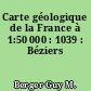 Carte géologique de la France à 1:50 000 : 1039 : Béziers