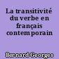 La transitivité du verbe en français contemporain