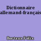 Dictionnaire allemand-français