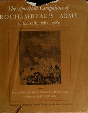 The American campaigns of Rochambeau's army, 1780, 1781, 1782, 1783 : 2 : The Itineraries. Maps and views