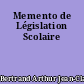 Memento de Législation Scolaire