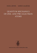 Quantum mechanics of one- and two-electron atoms