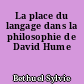 La place du langage dans la philosophie de David Hume