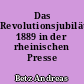 Das Revolutionsjubiläum 1889 in der rheinischen Presse
