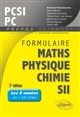 Formulaire PCSI-PC mathématiques, physique, chimie, SII : 1er semestre