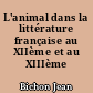 L'animal dans la littérature française au XIIème et au XIIIème siècles