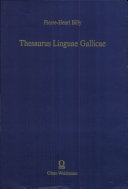Thesaurus linguae gallicae
