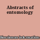Abstracts of entomology