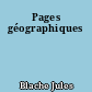 Pages géographiques