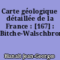 Carte géologique détaillée de la France : [167] : Bitche-Walschbronn