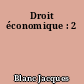Droit économique : 2