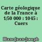 Carte géologique de la France à 1/50 000 : 1045 : Cuers