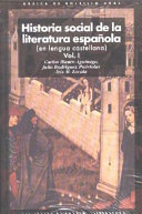 Historia social de la literatura española : en lengua castellana