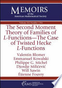 The second moment theory of families of L-functions The case of twisted Hecke L-functions