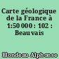 Carte géologique de la France à 1:50 000 : 102 : Beauvais