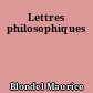Lettres philosophiques