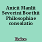Anicii Manlii Severini Boethii Philosophiae consolatio