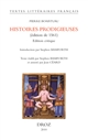 Histoires prodigieuses : édition de 1561 : édition critique