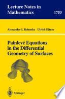 Painlevé equations in the differential geometry of surfaces