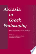 Akrasia in Greek philosophy : from Socrates to Plotinus