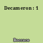 Decameron : 1
