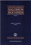 Collected papers of Salomon Bochner : Part 1