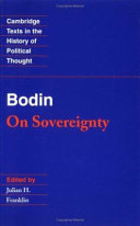 On sovereignty : four chapters from The six books of the Commonwealth