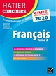 Français : épreuve écrite d'admissibilité : CRPE 2020 : Tome 2