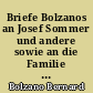 Briefe Bolzanos an Josef Sommer und andere sowie an die Familie Bolzanos : 1 : Briefe an Josef Sommer und andere, 1812-1848