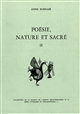 Poésie, nature et sacré : 2 : L'Âge archaïque