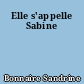 Elle s'appelle Sabine