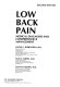 Low back pain : medical diagnosis and comprehensive management