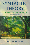 Syntactic theory : a unified approach