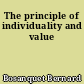 The principle of individuality and value