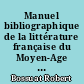 Manuel bibliographique de la littérature française du Moyen-Age : supplément, 1960-1980