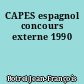 CAPES espagnol concours externe 1990
