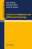 Lectures on algebraic and differential topology : delivered at the II. ELAM