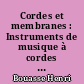 Cordes et membranes : Instruments de musique à cordes et à membranes