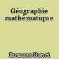 Géographie mathématique